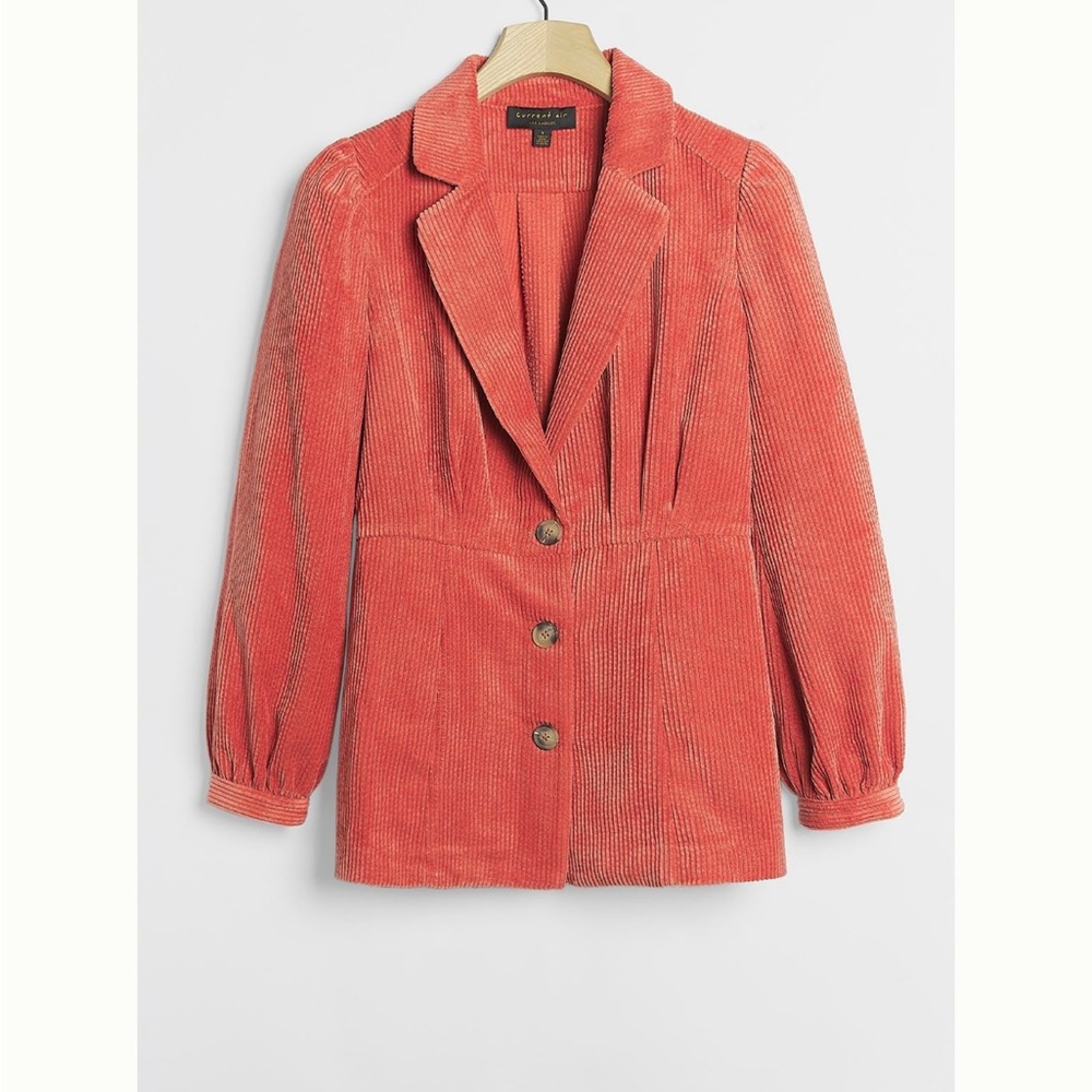 Anthropologie Current Air Alfie Cinched Corduroy Blazer